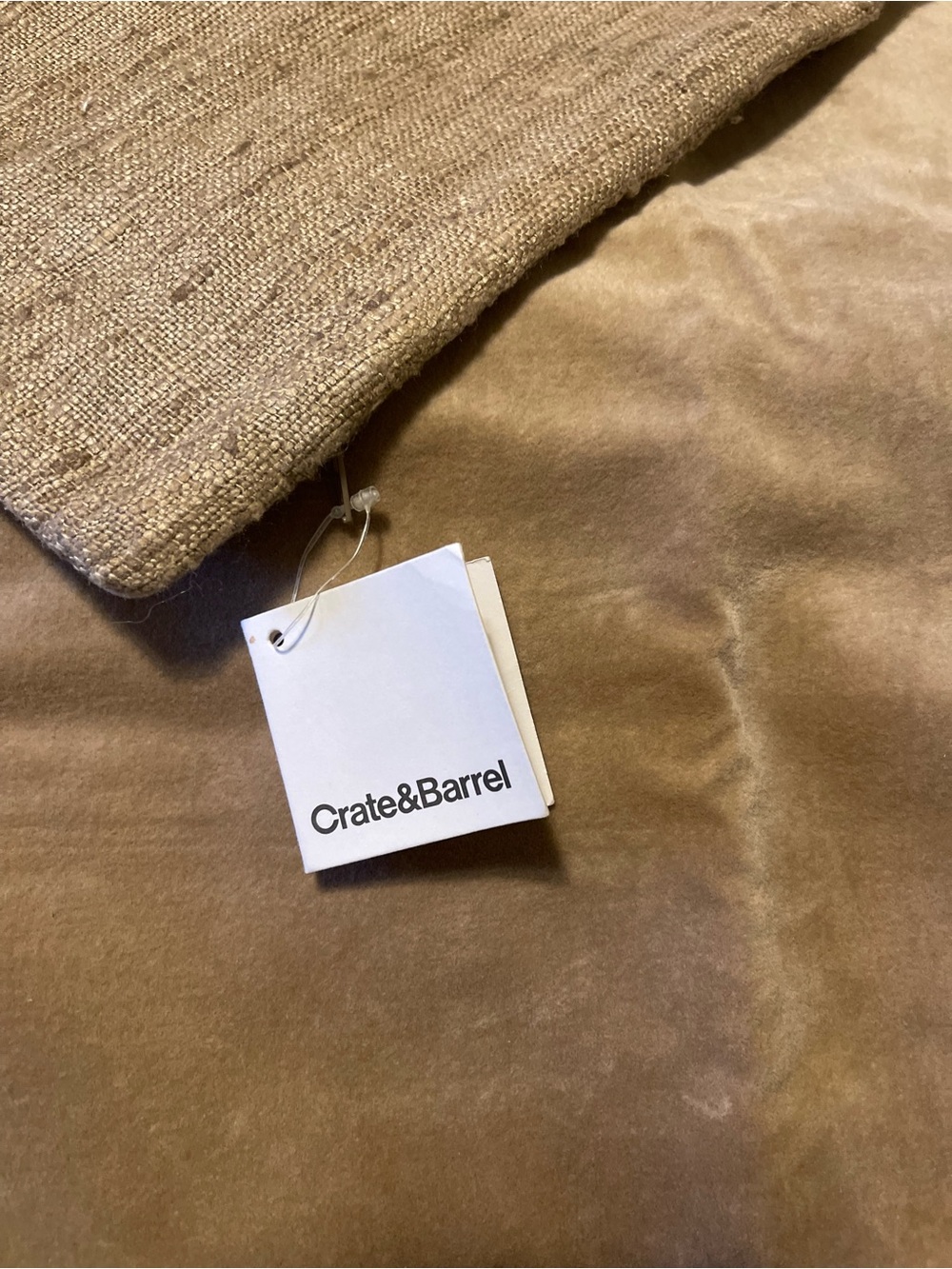 Crate&Barrel Almond Pillow Cover